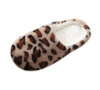 Pantoufle d'hiver Chaudes Slippers Laine Peluche Doublée Pantoufles Souple Antidérapante Statique Chaussons Accueil Hiver Chaussures pour Diabétiques Femmes Pelucheuses Petite Amie Dames