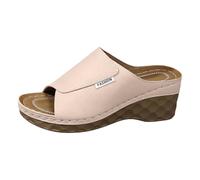 Pantoufle Femme Sandale à Enfiler - Chaussure de Plage à Bout Ouvert avec Semelle épaisse et Confortable, idéale pour Une Utilisation décontractée et la détente Estivale