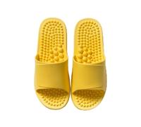 Pantoufle Homme de Massage Massant Acupresseuse Réflexologie Pvc Particules Mens House Sandales, Chausson Femmes Summer Chaussons de Massage pour Femmes Hommes ( Color : Yellow , Size : 38/39 EU )
