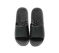 Pantoufle Homme de Massage Massant Acupresseuse Réflexologie Pvc Particules Mens House Sandales, Chausson Femmes Summer Chaussons de Massage pour Femmes Hommes ( Color : Nero , Size : 40/41 EU )