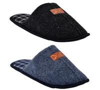 Pantoufle Homme Suedine Mbs15069 Pack De 2 - 44