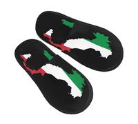 Pantoufle Maison Carte Italienne De L'Italie Chaudes Pantoufles Portative Chaussons Maison Confortable Hiver Chaussures Chaudes Pour Maison Chambre Hôtels L