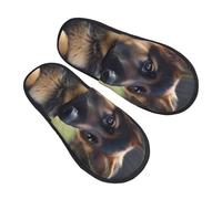 Pantoufle Maison Chiots Bergers Allemands Chaudes Pantoufles Unique Chaussons Maison Doux Hiver Chaussures Chaudes Pour Chambre Maison Voyages M