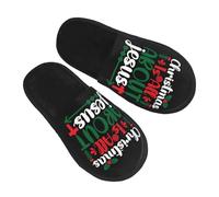 Pantoufle Maison Jésus Est La Raison De La Période De Noël | Chaussons Maison Confortable Hiver Chaussures Chaudes Pour Femme Homme