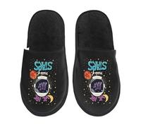 Pantoufle Maison Nous Sommes Tous Faits D'Étoiles Chaudes Pantoufles Doux Chaussons Maison Confortable Hiver Chaussures Chaudes Pour Maison Voyages Camping M