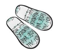 Pantoufle Maison Tous Ceux Qui Errent Ne Sont Pas Perdus. Chaussons Maison Doux Hiver Chaussures Chaudes Unique Hiver Pantoufles Pour Chambre Maison Camping L