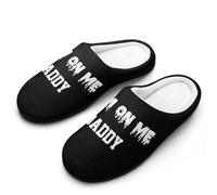 Pantoufle Viens Sur Moi Papa Slippers | Pantoufles En Peluche doux Fuzzy pantoufles duveteux Pour chambre à coucher Fête Camping