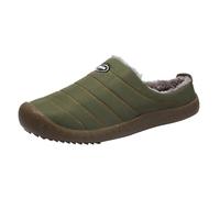 Pantoufles à dos fermé pour homme - Doublure en polaire - En mousse à mémoire de forme - Antidérapantes - Chaudes - Doublure moelleuse - Pour l'intérieur et l'extérieur - Pour temps froid, ag, 40 2/3