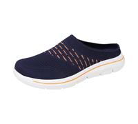Pantoufles à enfiler pour femme - Légères et respirantes - Chaussures de loisirs - Sabots - Chaussures de jardin - Sandales d'été - Sandales de plage, bleu foncé, 40 EU