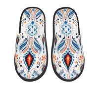 Pantoufles Arabesques Dansant Des Femmes Africaines Lavables Pantoufles En Coton Épais Slippers Pour Unisex De Camping La Maison L