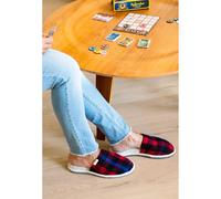Pantoufles carreaux CaussÃŒn Simone Rouge 40