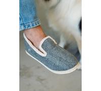 Pantoufles CaussÃŒn Francine Chevrons Gris 38