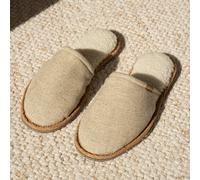 Pantoufles CaussÃŒn La Chevrons Beige Beige 39