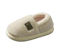 Pantoufles chaudes en coton pour femme avec talons épais pour le printemps et l'automne et l'automne - Pantoufles en coton à mémoire de forme, vert, 38 EU