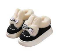 Pantoufles chaudes et amusantes pour homme - Fermés - Gris - Avec oreilles de lapin - En peluche - Plateforme - En coton moelleux - Chaussons mignons, Marine, 41 EU