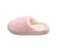 Pantoufles chaudes et douces pour femme - Doublées - Semelle antidérapante - Confortables et classiques - Design matelassé - Doublure en fourrure synthétique - Pour l'hiver - Pour la maison, Style K04
