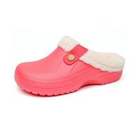 Pantoufles chaudes fermées pour femme - Pantoufles d'hiver confortables pour l'intérieur et l'extérieur - Avec doublure en polaire - Bout fermé - Chaussons confortables et doux - A01