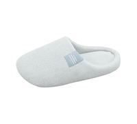 Pantoufles chaudes pour homme et femme - En mousse à mémoire de forme - Chaussons moelleux en feutre - Chaussons confortables - Chaussons en peluche - Pantoufles de maison doublées, Blanc., 36 EU