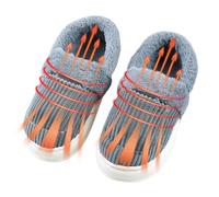 Pantoufles chauffantes - 5000 mAh - Chauffe-pieds électrique rechargeable - Chaussures thermiques d'hiver réglables à 4 niveaux - Bottes d'intérieur sans fil en velours pelucheux avec semelle lavable