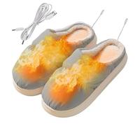 Pantoufles chauffantes,Chauffe-Pieds Chauffant électrique | Pantoufles chauffantes pour Les Pieds, Chargeur USB, Chauffe-Chaussures électrique pour Femmes et Hommes