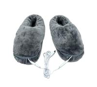 Pantoufles Chauffantes - Chaussures Chauffantes En Peluche, Chaleur Thermique Rapide, Semelles Antidérapantes, Fournitures Ménagères Pour Appartement, Dortoir, Chambre À Coucher, Salon, Confort Intéri