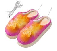Pantoufles chauffantes électriques - Chauffe-pieds USB, chaussons chauffants rapides, accessoire de pieds en peluche douce et chaude | Parfait pour homme et femme