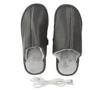 Pantoufles chauffantes électriques USB pantoufles chauffantes électriques pour hommes 3 vitesses pour l'hiver par temps froid (Taille 44-45)