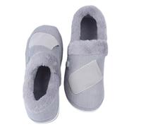 Pantoufles chauffantes rechargeables 2600 mAh, chauffe-pieds, chauffe-pieds chauffants, chaussures chauffantes électriques en peluche for femme, for l'intérieur, l'extérieur et les cadeaux d'hiver ( C