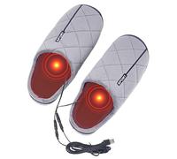 Pantoufles Chauffées Chauffantes Chauffantes - Tampon De Chauffage À Pied Électrique USB Doux, Chaussures Intérieures Réchauffantes | Pieds En Polaire Chauds, Pantoufles Thermiques D'hiver, Tapis De C