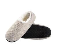 Pantoufles chaussettes for femmes, garde au chaud, douces, confortables, antidérapantes, en peluche, pantoufles à la mode, d'hiver floues for l'intérieur de maison(1 Pair of Beige,EUR 40-43(US8-10))