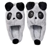 Pantoufles COCOONING pour Femme - OZABI - ST5967 PANDA Gris - Confortable et Chaud 38/39