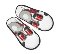 Pantoufles Comédie Musicale Rock Jazz Doux Pantoufles En Coton Épais Chaussons Maison Pour Chambre Voyage Outdoor L