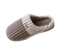 Pantoufles côtelées en mousse à mémoire de forme pour femme, pantoufles d'intérieur chaudes pour la maison, chaussures d'hiver antidérapantes, respirantes, confortables, anti-fatigue, idéales pour un