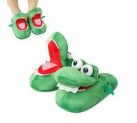 Pantoufles Crocodile Drôles pour Femmes - Chaussons Halloween (M)