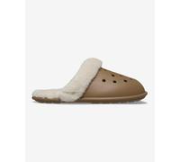 Pantoufles Crocs Classic Fuzz Scuff marron blanc - 35-36