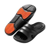 Pantoufles D'acupression Chaussons De Douche Antidérapants Sandales De Massage pour La Réflexologie Pantoufles D'acupuncture pour Les Points D'acupuncture des Pieds(Black,40/41 EU)