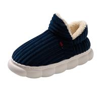 Pantoufles d'automne et d'hiver pour femmes, nouveau modèle de mode, Style Couple, couleur unie, semelle épaisse, chaussures épaisses, chaudes et confortables Talons Pour Femmes Talons Bout Fermé Noir