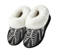 Pantoufles Day Of The Dead Skull Boot Pantoufles d'intérieur ou d'extérieur, multicolore, 43/44 EU
