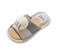 Pantoufles de bain pour enfants - Pour l'été - Pour l'intérieur - Antidérapantes - Séchage rapide - Pour la douche - Pantoufles mignonnes - Chaussons de bain - Chaussons de plage, Gris 1, 28 EU