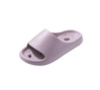 Pantoufles de bain pour femme avec trous dans la semelle - En mousse à mémoire de forme - Avec semelle antidérapante - Séchage rapide - Trous de drainage - Pour la maison, lilas, 36 EU