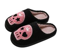 Pantoufles De Citrouille,Chaussons D'Halloween,Pantoufles Cerise,Hiver Claquette à la Fraise AntidéRapante Peluche Diapositives Douces Pour La Maison Pour IntéRieur Ou ExtéRieur