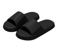 Pantoufles de douche antidérapantes unisexes pour la maison, la salle de bain, la piscine, Noir , 38 2/3 EU