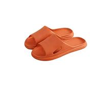 Pantoufles de Femmes Summer Femmes Pantoufles intérieures Chaussures Plates Planes Flip Flip Flip Femelle Salle de Bain sans Glissement Slippersorange, 40-41
