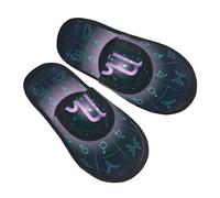 Pantoufles De Maison Capricorne Unisexe Pantoufles En Coton Antidérapant Chaussons Maison Pour Hôtel Femmes Homme L