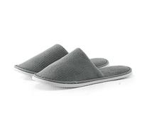 Pantoufles de maison pour les invités chaussures d'intérieur jetables | Tissu velours, douceur velours corail, praticité jetable, sécurité antidérapante, blanc, taille 36-44
