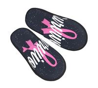 Pantoufles De Maison Profil Des Survivantes Du Cancer Du Sein Chaud Pantoufles En Coton Doux Chaussons D'Intérieur Pour Chambre Spa Hôtel L