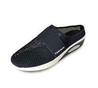 Pantoufles De Marche Chaussons d été pour Femmes onfortables et antidérapants Parfaits pour Plage et Maison sans Couture ni Logo (Dark Blue, 41)