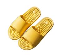 Pantoufles De Massage,Chaussures De Salle De Bain Femmes Hommes Claquettes De Douche Pantoufles Massage Antidérapantes Plateforme Shoes Mode Accueil Plage Piscine ( Color : Orange , Size : EUR40-41 )