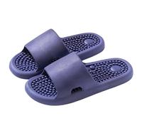 Pantoufles de massage d'acupression - Réflexologie thérapeutique - Pour pieds - Massage - Akupoint - Soulage la douleur de l'arche - Antidérapantes - Pour baignoire, douche, bleu foncé, 44 EU