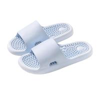 Pantoufles de massage d'acupression - Réflexologie thérapeutique - Pour pieds - Massage - Akupoint - Soulage la douleur de l'arche - Antidérapantes - Pour baignoire, douche, bleu ciel, 36 EU